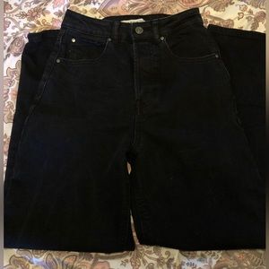 thrifted black denim jeans